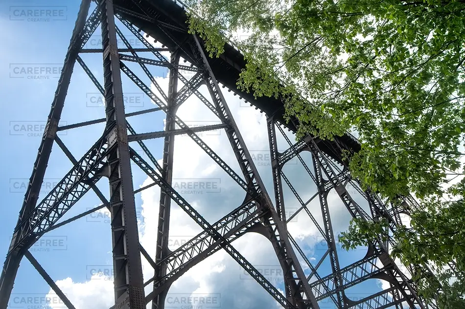 Kinzua Bridge State Park Steel Trestle Structure, Mt Jewett, Pennsylvania · United States