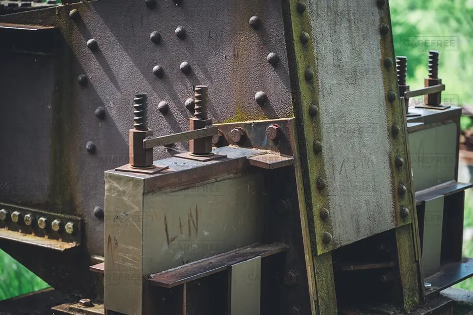 Kinzua Bridge State Park Rusted Steel Bolts, Mt Jewett, Pennsylvania · United States