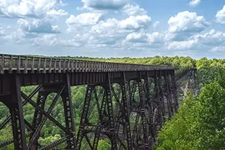 Kinzua Bridge State Park Historic Steel Railroad Viaduct, Mt Jewett, Pennsylvania