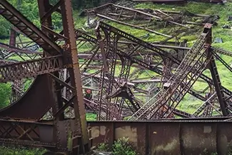 Kinzua Bridge State Park Twisted Steel Wreckage, Mt Jewett, Pennsylvania