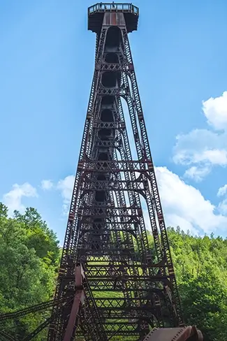 Kinzua Bridge State Park Towering Steel Railroad Structure, Mt Jewett, Pennsylvania