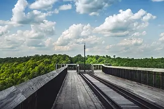 Kinzua Bridge State Park Wooden Railroad Skywalk, Mt Jewett, Pennsylvania