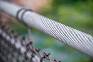 Kootenai Falls Suspension Bridge Twisted Steel Cable