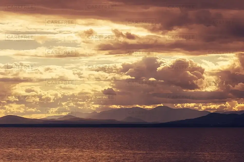 Lake Champlain with Clouds