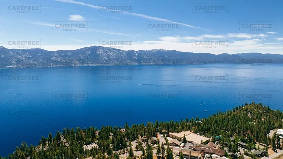 Lake Tahoe Aerial View, South Lake Tahoe, California · United States