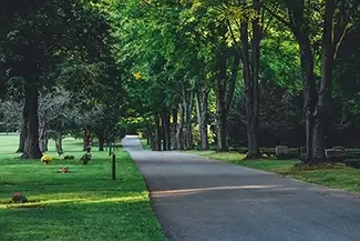 Laurel Hill Cemetery Serene Pathway, Saco, Maine