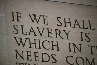 Lincoln Memorial Slavery Writing, District of Columbia