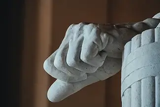 Lincoln Memorial Hand In Fist Macro, District of Columbia
