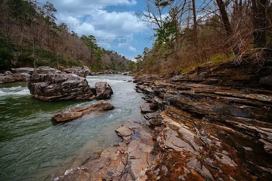 Little River Canyon National Preserve Majestic Riverside Ledge, Fort Payne, Alabama · United States