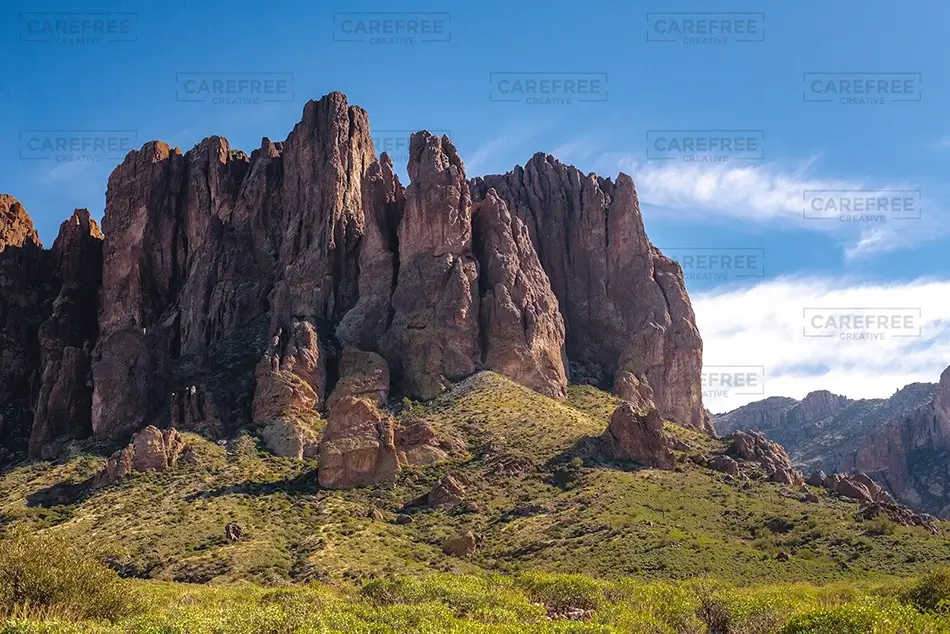 Lost Dutchman State Park Rugged Rocky Cliffs, Apache Junction, Arizona · United States