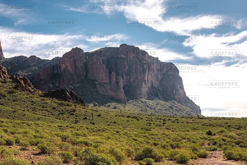 Lost Dutchman State Park Rugged Desert Mountain Cliffs, Apache Junction, Arizona · United States