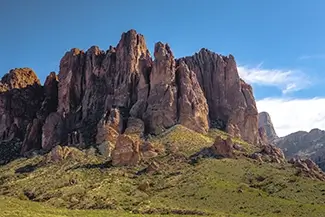 Lost Dutchman State Park Rugged Mountain Cliffs, Apache Junction, Arizona