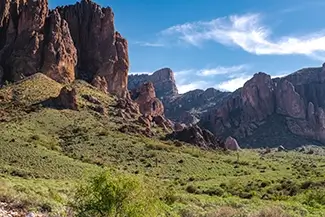 Lost Dutchman State Park Rugged Desert Mountains, Apache Junction, Arizona