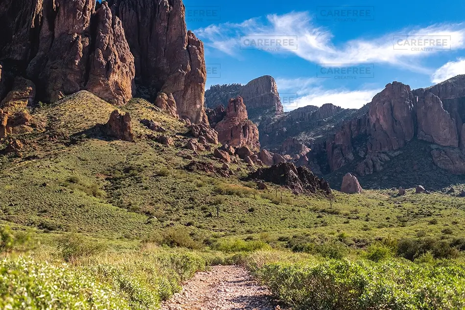 Lost Dutchman State Park Rocky Desert Mountain Trail, Apache Junction, Arizona · United States