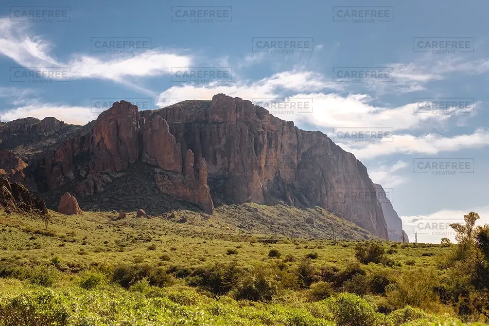 Lost Dutchman State Park Rugged Desert Mountain Cliffs, Apache Junction, Arizona · United States
