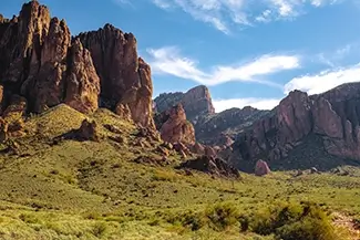 Lost Dutchman State Park Rugged Desert Mountains, Apache Junction, Arizona