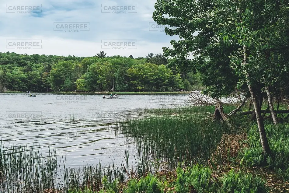 Ludington State Park Peaceful Lake View, Ludington, Michigan · United States