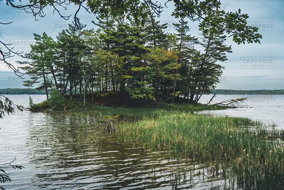 Ludington State Park Forested Island Lake, Ludington, Michigan · United States