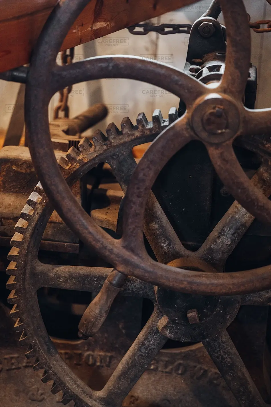 Fryeburg Fair Vintage Industrial Gear Mechanism, Fryeburg, Maine · United States
