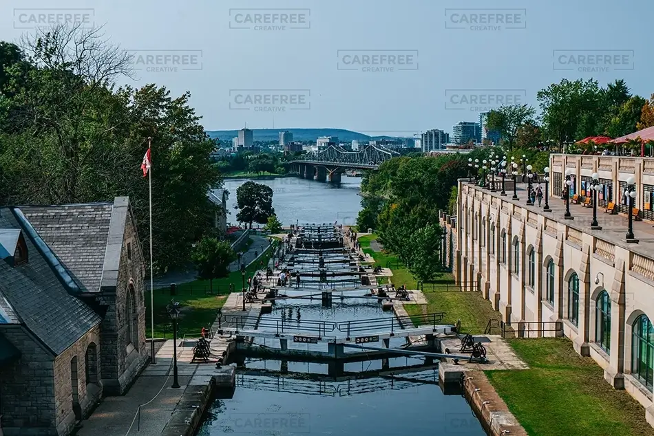Majors Hill Park Canal Locks, Ottowa, Ontario · Canada