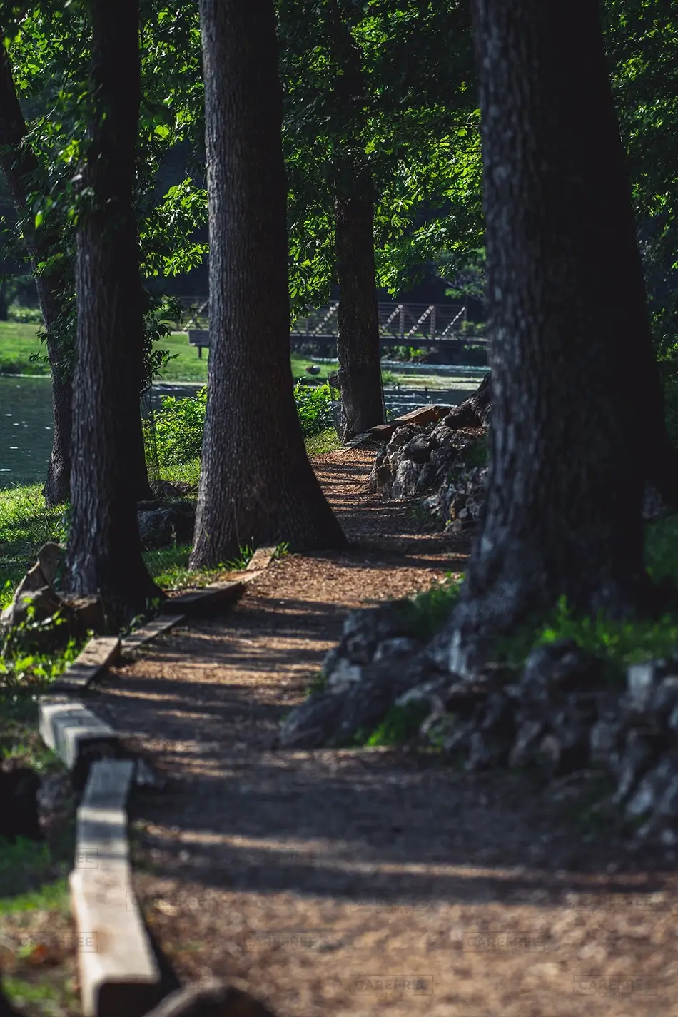 Mammoth Spring State Park Shaded Woodland Path, Mammouth Spring, Arkansas · United States