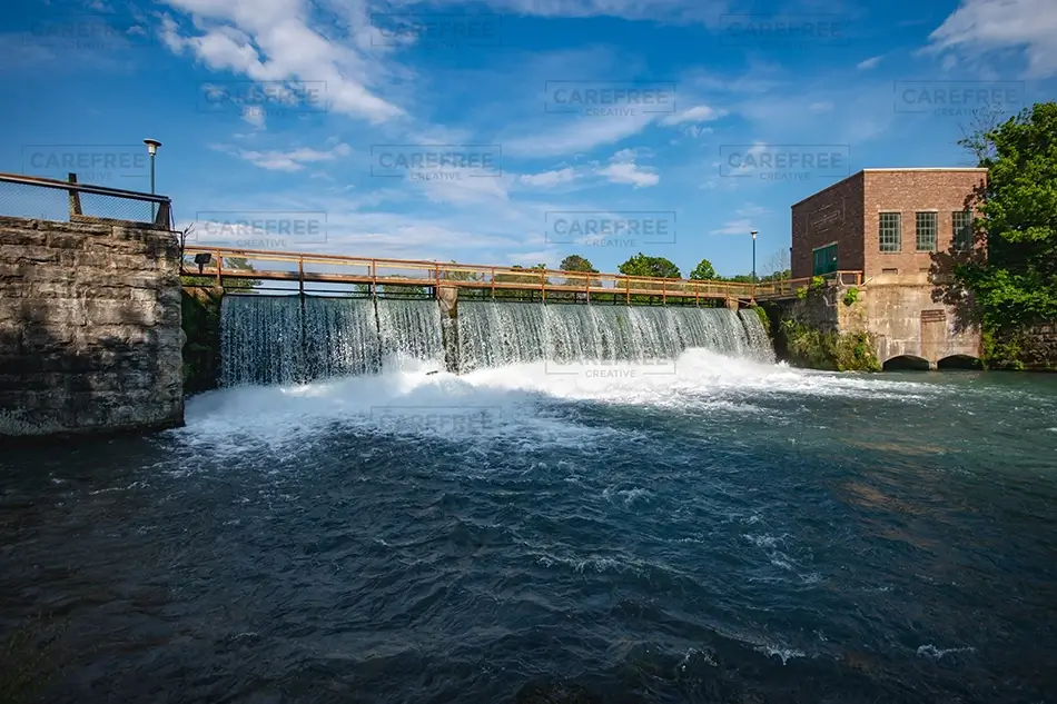 Mammoth Spring State Park Dam and Old Mill, Mammouth Spring, Arkansas · United States