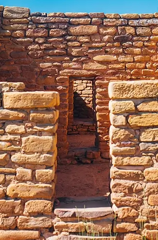 Mesa Verde National Park Ancient Stone Entryways, Cortez, Colorado