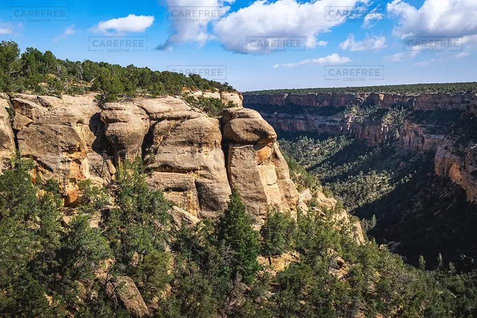 Mesa Verde National Park Rocky Cliffs and Pine Forests, Cortez, Colorado · United States