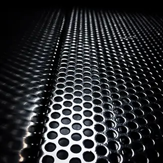 Metallic Abstract Grid Perforated Metal Sheet, Portland, Maine