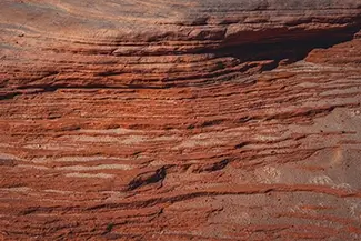 Miners Beach Layered Red Sandstone, Shingleton, Michigan