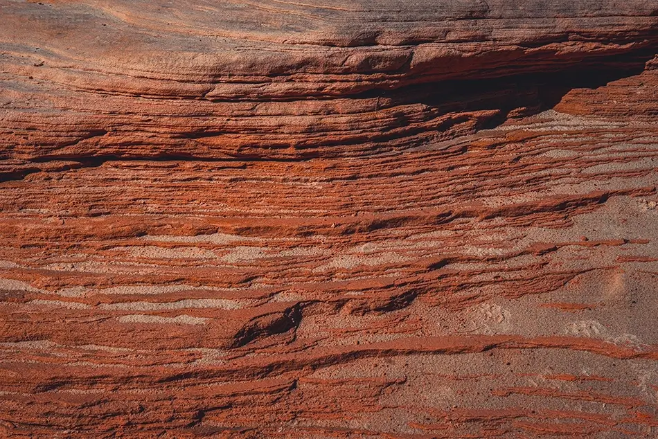 Miners Beach Layered Red Sandstone, Shingleton, Michigan · United States