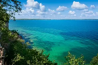 Miners Castle Rock Turquoise Lake Overlook, Munising, Michigan