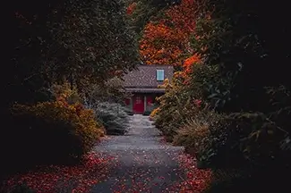 Montreal Botanical Garden Secluded Autumn Cabin, Montreal, Quebec