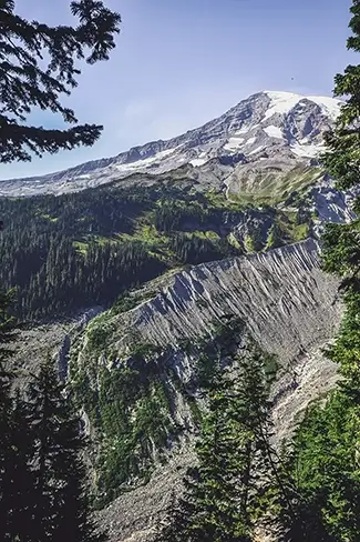 Mount Rainier National Park Sunlit Summit, Washington
