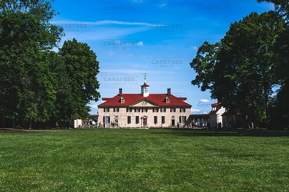Mount Vernon Historic Home Facade, Mt Vernon, Virginia · United States