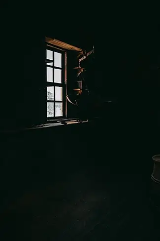 Mount Vernon Nocturnal Window Silhouette, Mt Vernon, Virginia