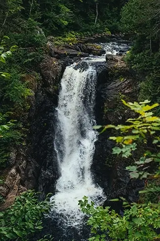 Moxie Falls Summer Waterfall, West Forks, Maine