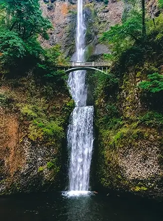 Multnomah Falls and Bridge, Cascade Locks, Oregon