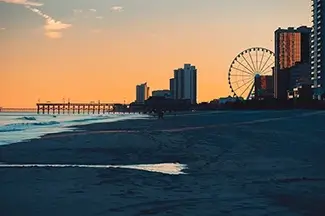 Myrtle Beach at Sunset, Myrtle Beach, South Carolina