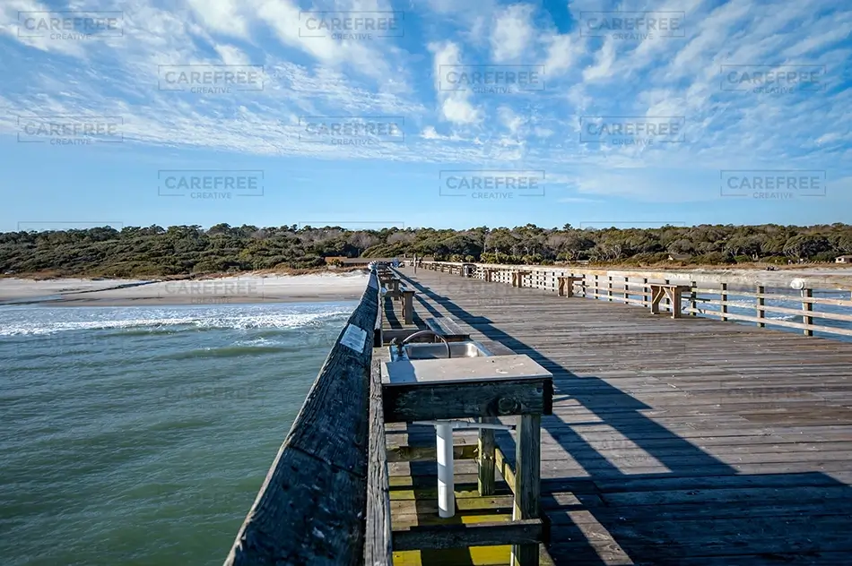Myrtle Beach State Park Wooden Fishing Pier, Myrtle Beach, South Carolina · United States