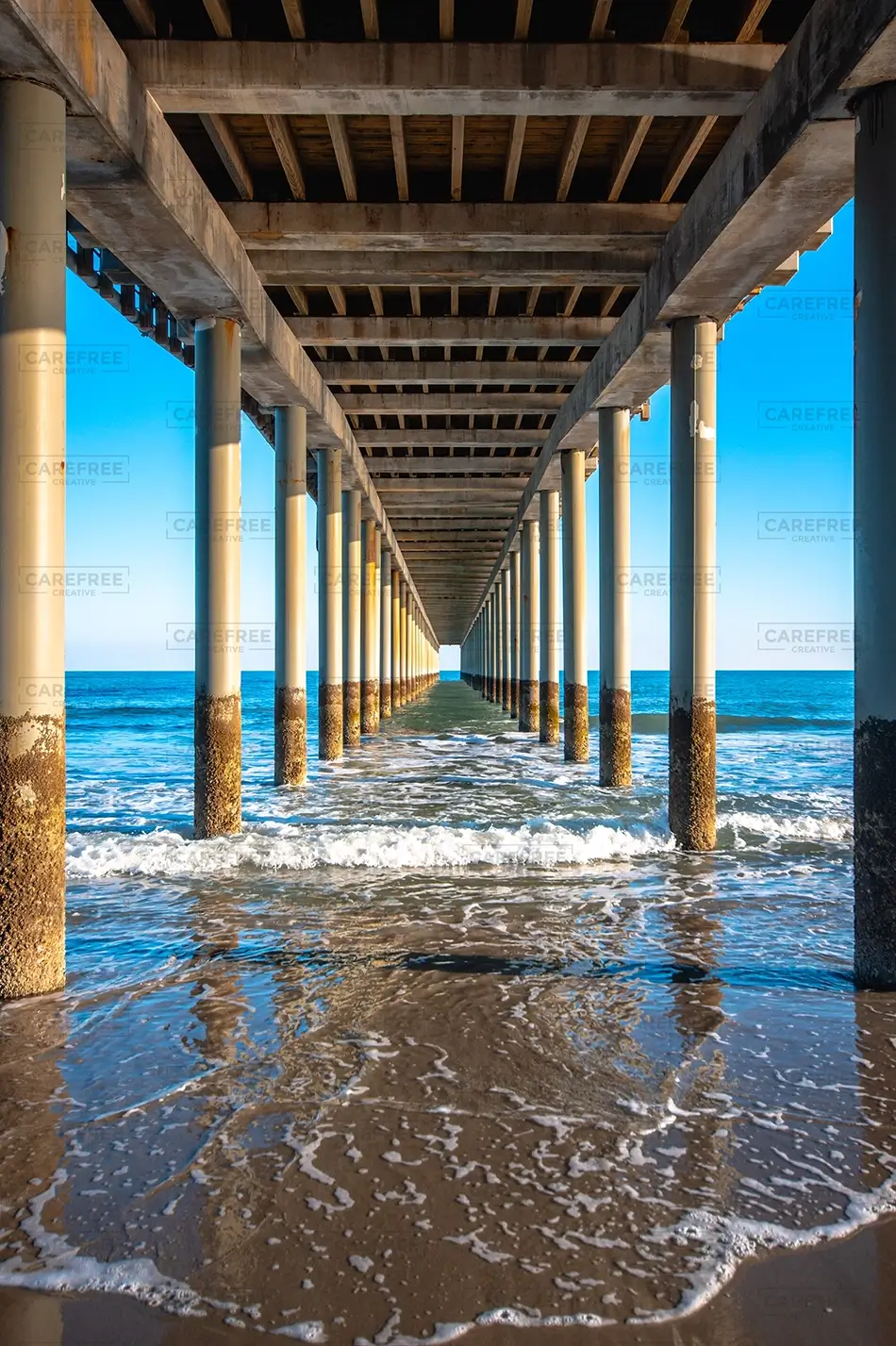 Myrtle Beach State Park Under Pier Perspective, Myrtle Beach, South Carolina · United States