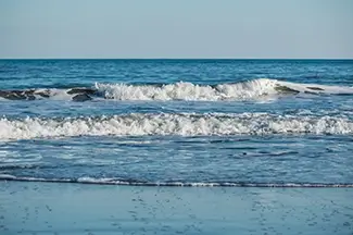 Myrtle Beach State Park Waves Rolling Ashore, Myrtle Beach, South Carolina