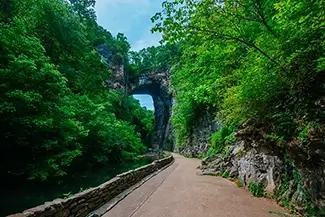 Natural Bridge State Park Passage Between Arches, Natural Bridge, Virginia