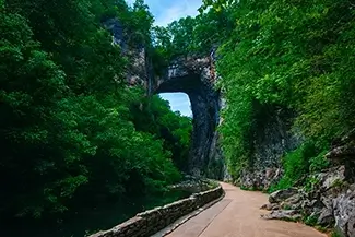 Natural Bridge State Park Pathway to the Natural Arch, Natural Bridge, Virginia