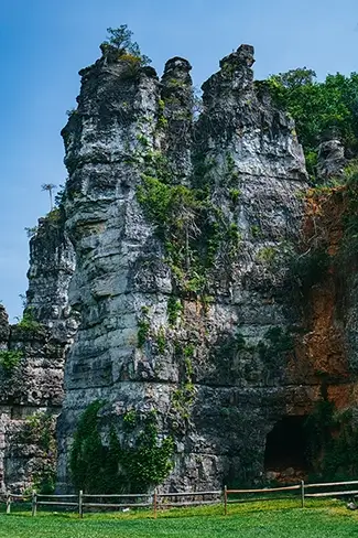 Natural Chimneys Towering Formations, Mt Solon, Virginia
