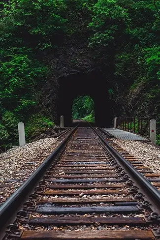 Natural Tunnel State Park Railroad into the Foliage, Duffield, Virginia