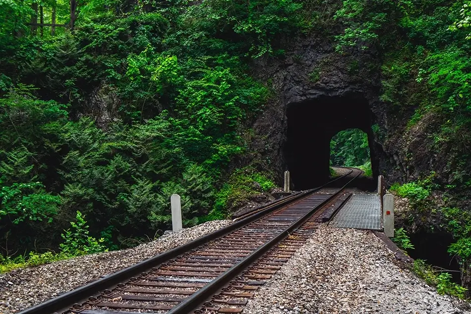 Natural Tunnel State Park Railroad Perspective