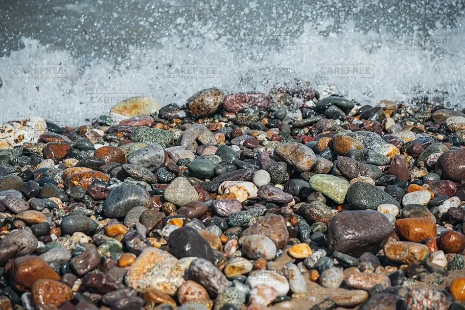 Nauset Lighthouse Riverbed Stones, Eastham, Massachusetts · United States
