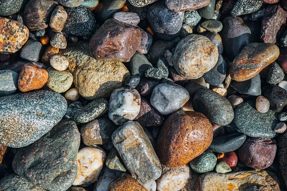 Nauset Lighthouse Shoreline Pebbles, Eastham, Massachusetts · United States