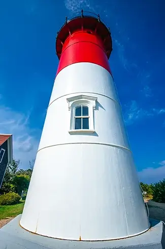 Nauset Lighthouse Stark Contrast, Eastham, Massachusetts